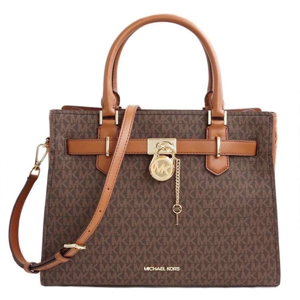 Michael Kors Brown and Tan Satchel